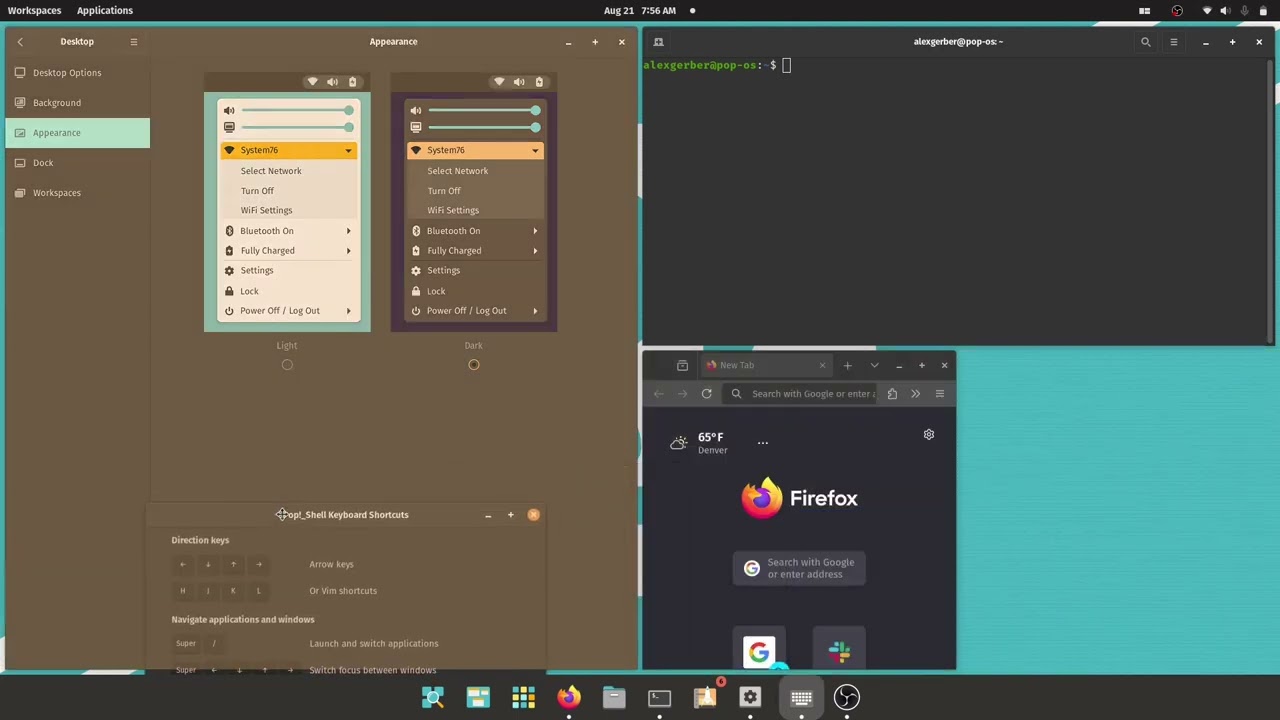 a screenshot of floating tiles