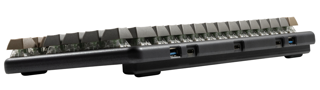 Magnetic lift attached to the Launch keyboard.