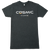 COSMIC dark grey heathered t-shirt with COSMIC logo on front of shirt.