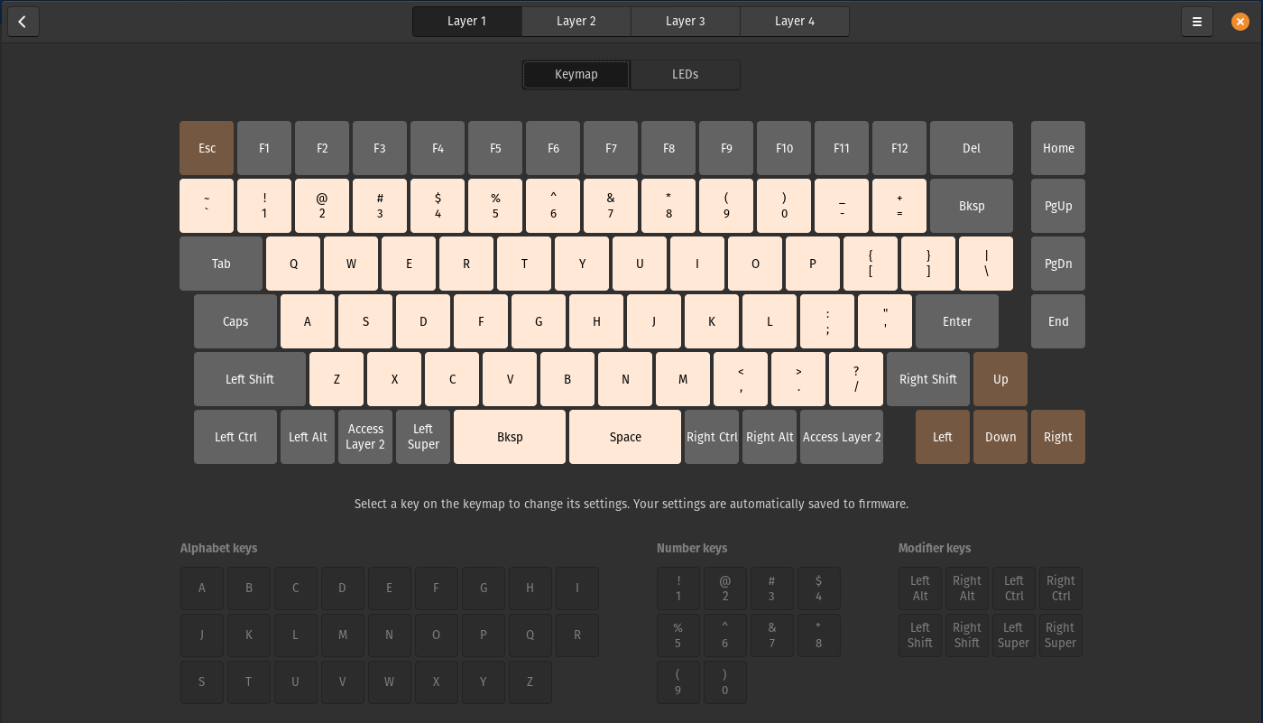 Launch Keyboard Configurator screenshot